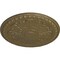 Ekena Millwork Raymond Ceiling Medallion (Fits Canopies up to 5 3/8"), Hnd-Painted Mississippi Mud, 18"OD x 1 1/4"P CM18RA2MMF - alternate 3